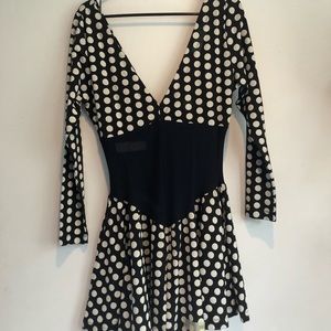 Betsey Johnson Jersey Polka Dot Dress